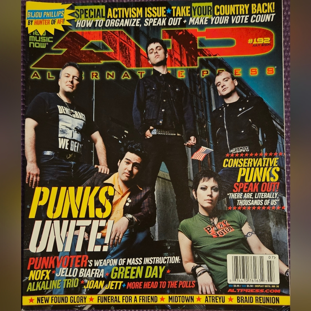 Alternative Press Magazine Issue #192 Punks Unite Green Day, NOFX